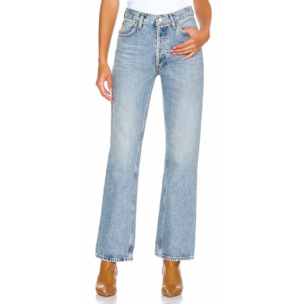 Agolde Jeans Womens Size‎ 28 Blue Relaxed Boot Organic Cotton Denim Distressed